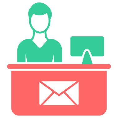 Mektup. Web simgesi basit illüstrasyon