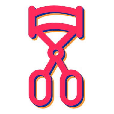 Makas simgesi, vektör illüstrasyonu basit tasarım