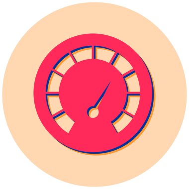 Hız göstergesi. Web simgesi basit illüstrasyon