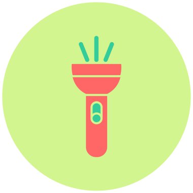 Meşale simgesinin vektör illüstrasyonu