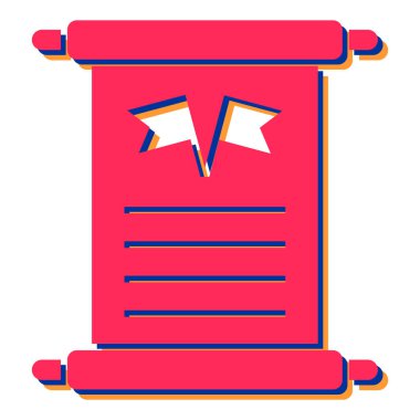 diploma vektör simgesi modern illüstrasyon