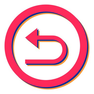 Eğilim biçimi izole edilmiş arkaplanda ok simgesi