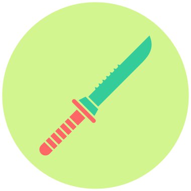 bıçak, web simgesi vektör illüstrasyonu