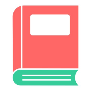 Kitap. Web simgesi basit illüstrasyon