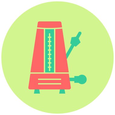 Metronom. Web simgesi basit illüstrasyon