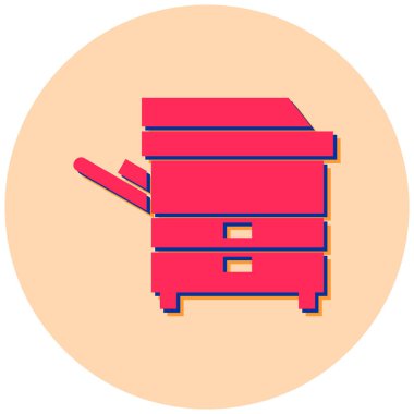 Mobilya. Web simgesi basit illüstrasyon