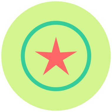 yıldız simgesi, vektör çizimi