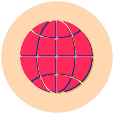 küresel ağ. Basit resimleme