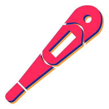 Beyaz arkaplanda izole edilmiş tek bir vektör çizimi