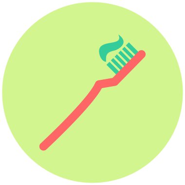 Diş fırçası. Web simgesi basit illüstrasyon 