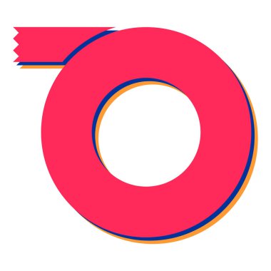 Bir çember simgesinin vektör illüstrasyonu