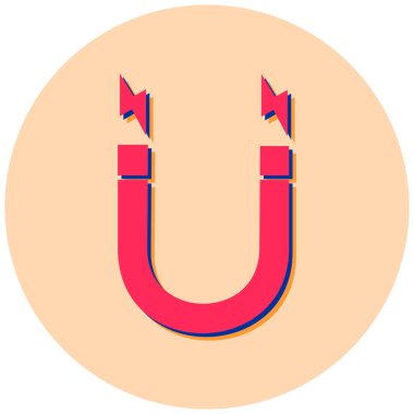 Ağ ve mobil için mıknatıs vektör simgesi düzenlenebilir çizgi simgeleri