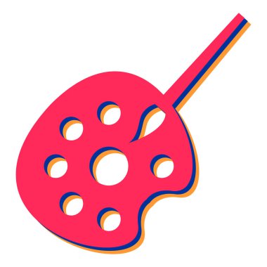 boya fırçası ikonu. vektör illüstrasyonu