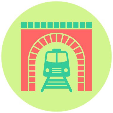 Tünel simgesi. Basit resimleme