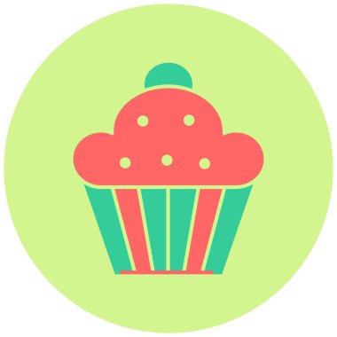 Çörek. Web simgesi basit illüstrasyon