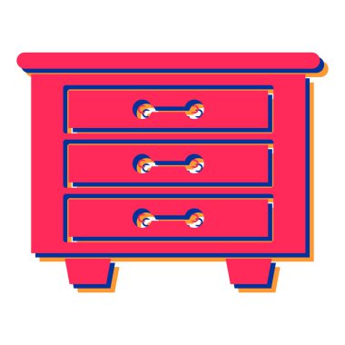 vector illustration of modern  icon of drawers