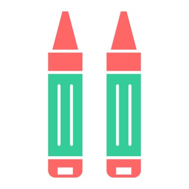 Kalemler. Web simgesi basit illüstrasyon