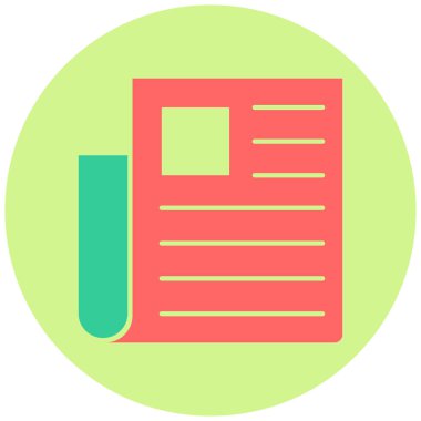 Yayın simgesi. Basit resimleme