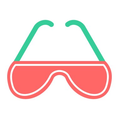 gözlük simgesinin vektör illüstrasyonu