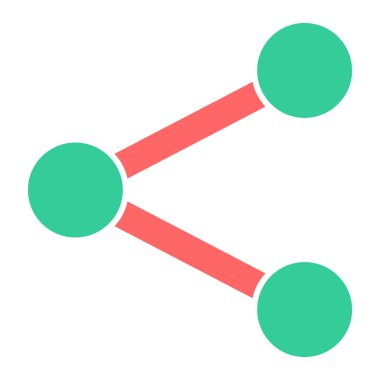 Paylaş. Web simgesi basit illüstrasyon