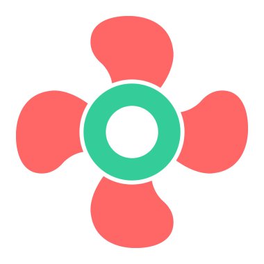 Çiçek. Web simgesi basit illüstrasyon