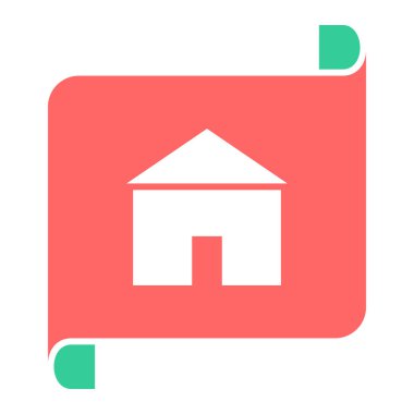 ev simgesi vektör illüstrasyonu