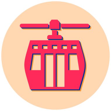 tren. Web simgesi basit illüstrasyon