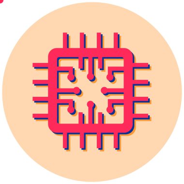 Güzel bir simgenin vektör illüstrasyonu