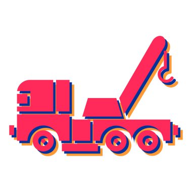 Bir kamyonun vektör çizimi