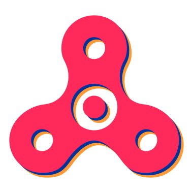 Kıpır kıpır dönen ikon. Düz dizayn. vektör illüstrasyonu.