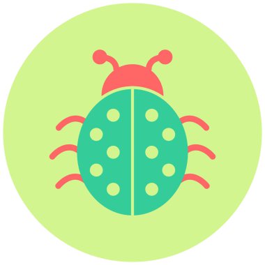 Böcek. Web simgesi basit illüstrasyon