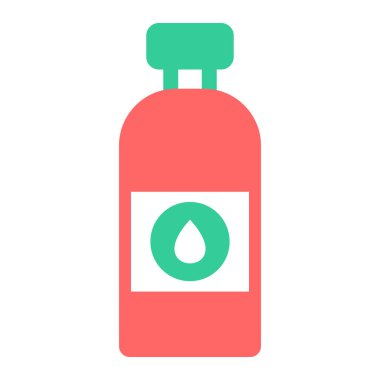 Su şişesi. Web simgesi basit tasarım