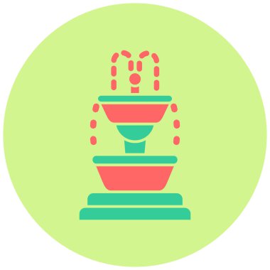 Çeşme simgesinin vektör illüstrasyonu