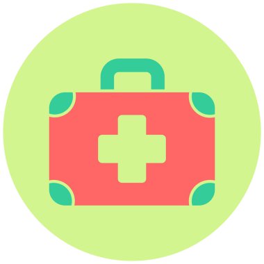 ilk yardım kiti vektör simgesi