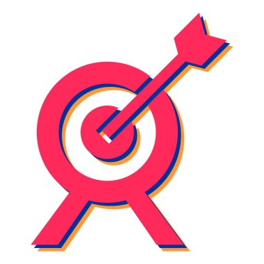 hedef simge vektör illüstrasyonu