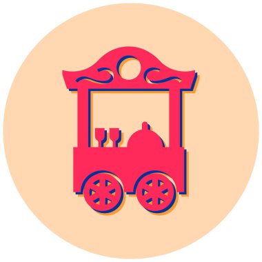 Kamyon. Web simgesi basit illüstrasyon