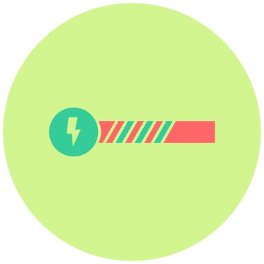 Enerji barı. Web simgesi basit illüstrasyon