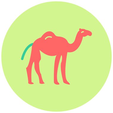 Deve düz vektör simgesi