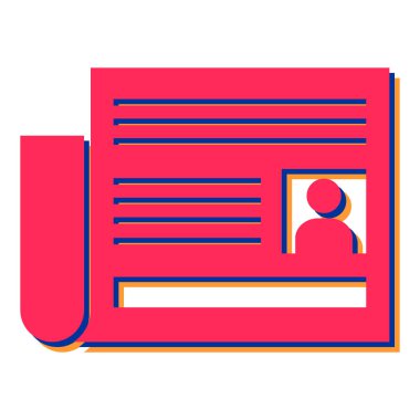 gazete vektör illüstrasyon tasarımı