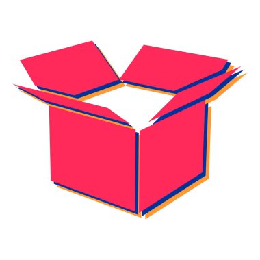 Beyaz arkaplanda kırmızı kurdeleli kutuyu aç