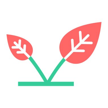 Bitki. Web simgesi basit illüstrasyon