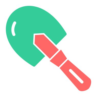 Kürek. Web simgesi basit illüstrasyon