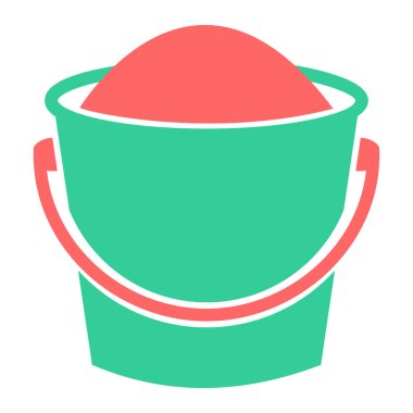 Kova. Web simgesi basit illüstrasyon