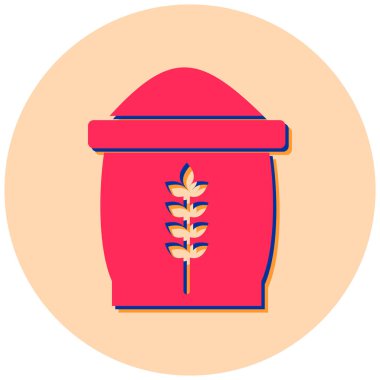 Buğday düz vektör simgesi