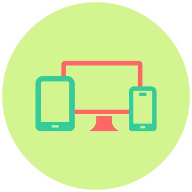 Tepkili Desisgn basit illüstrasyon