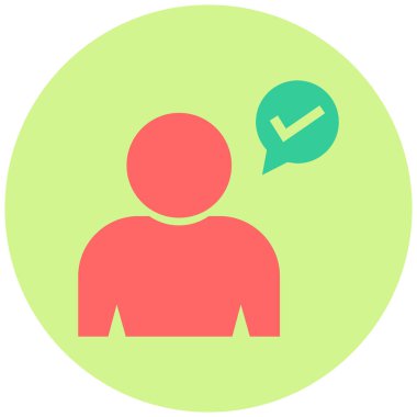 kullanıcı. Web simgesi basit illüstrasyon