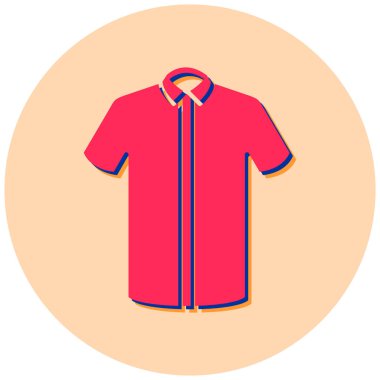 Gömlek ikonu. vektör illüstrasyonu