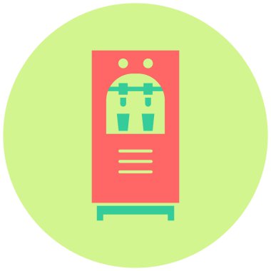 Su dağıtıcısı. Web simgesi basit illüstrasyon