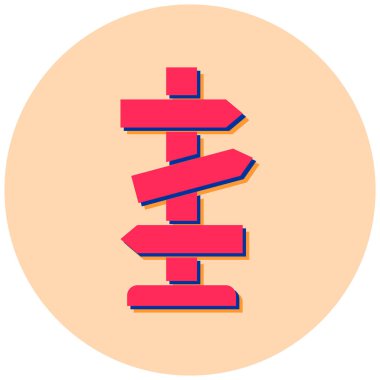 Bir konumun düz tasarımının vektör illüstrasyonu