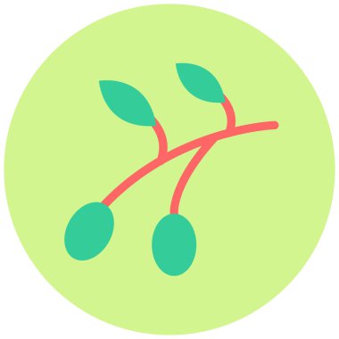 Zeytin. Web simgesi basit illüstrasyon